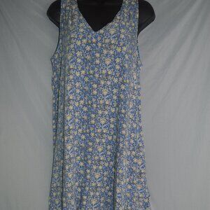 Gap womens dress size small blue floral